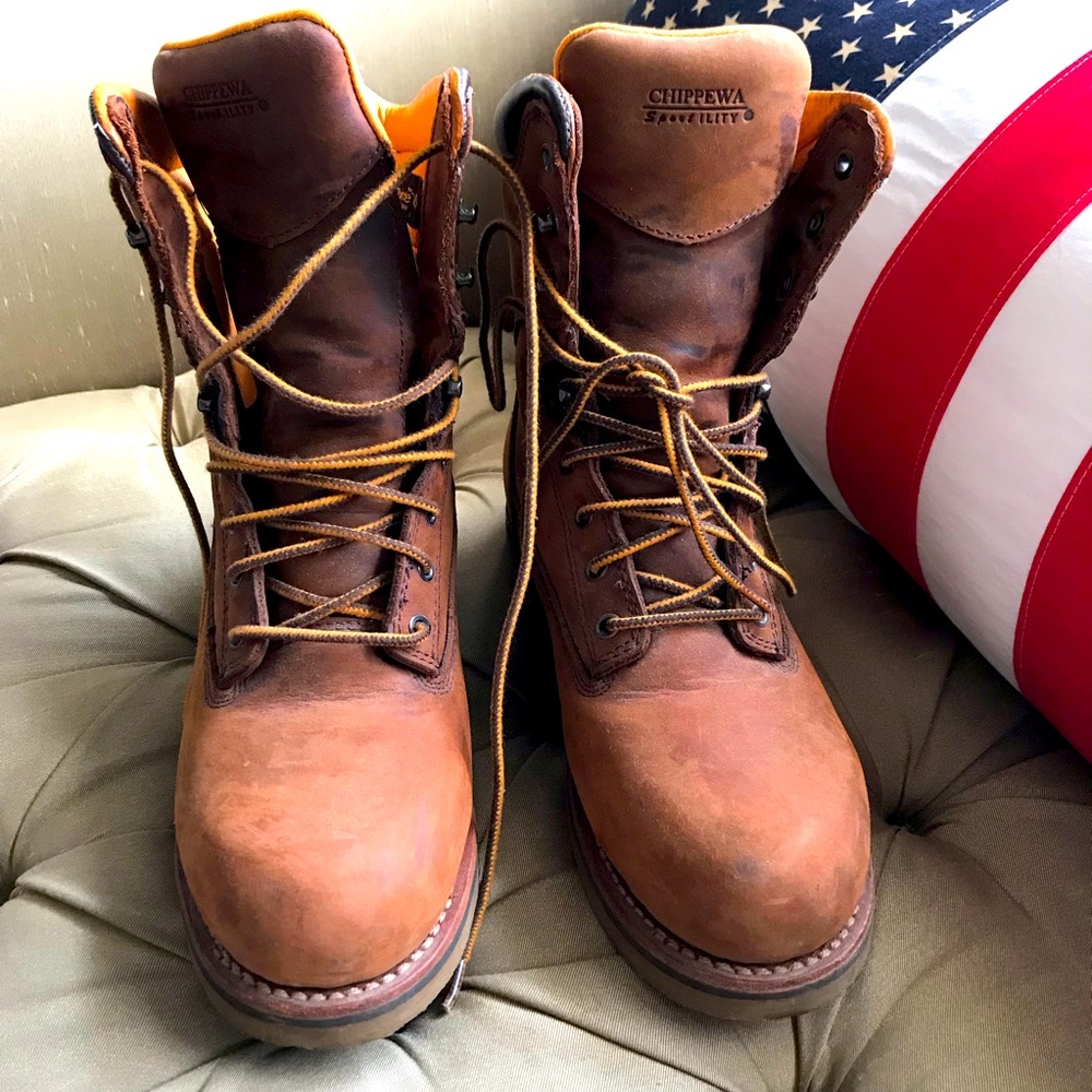 Chippewa Women's Brown Leather Boots